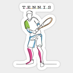 Tennis Sport Sticker